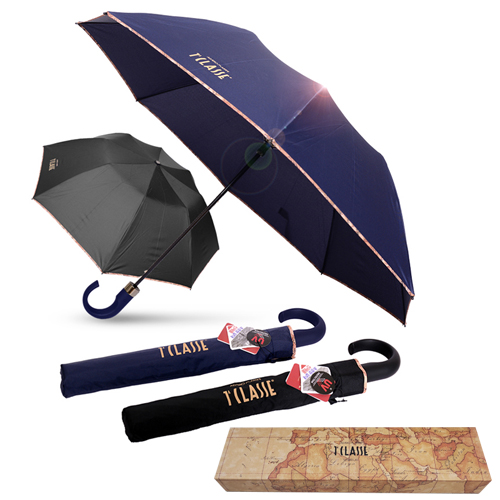 [프리마클라쎄] 2단 모던(바) 곡자핸들 우산